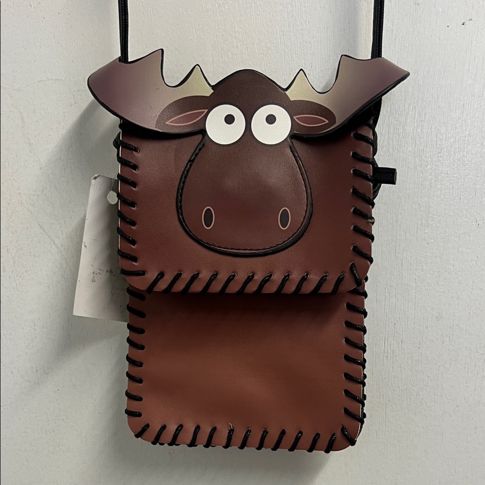 Brown Moose Crossbody Bag